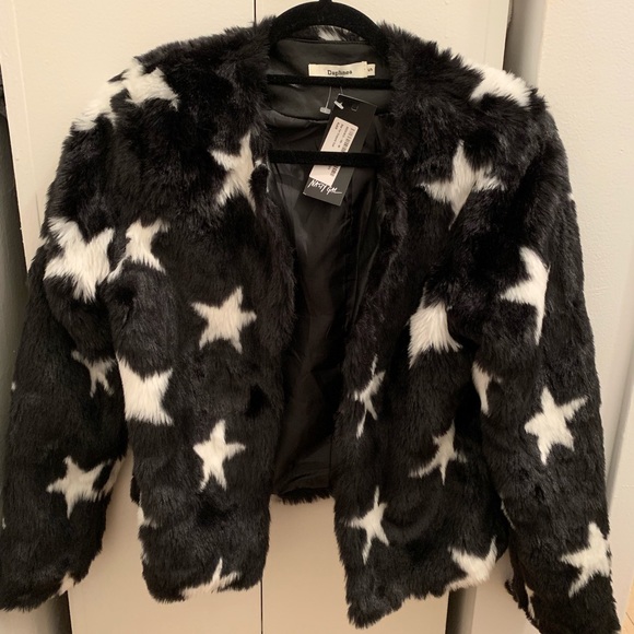 Nasty Gal Jackets & Blazers - NWT Nastygal fur star jacket